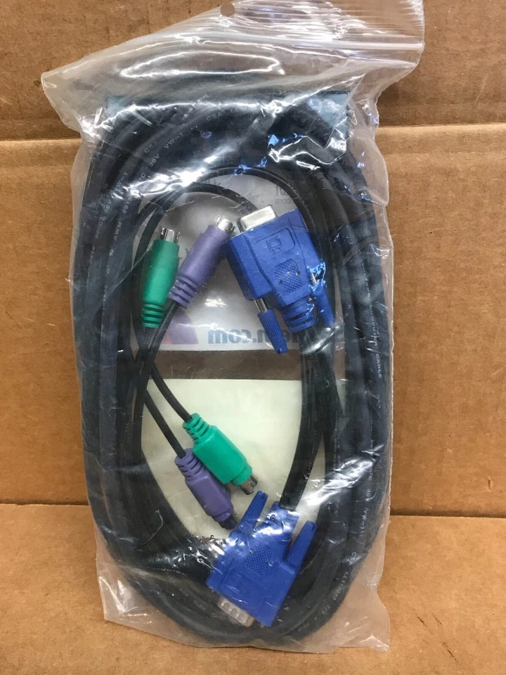 STARTECH 15 ft 3-in-1 Universal Ultra Thin PS/2 KVM Cable - Image 3 of 3