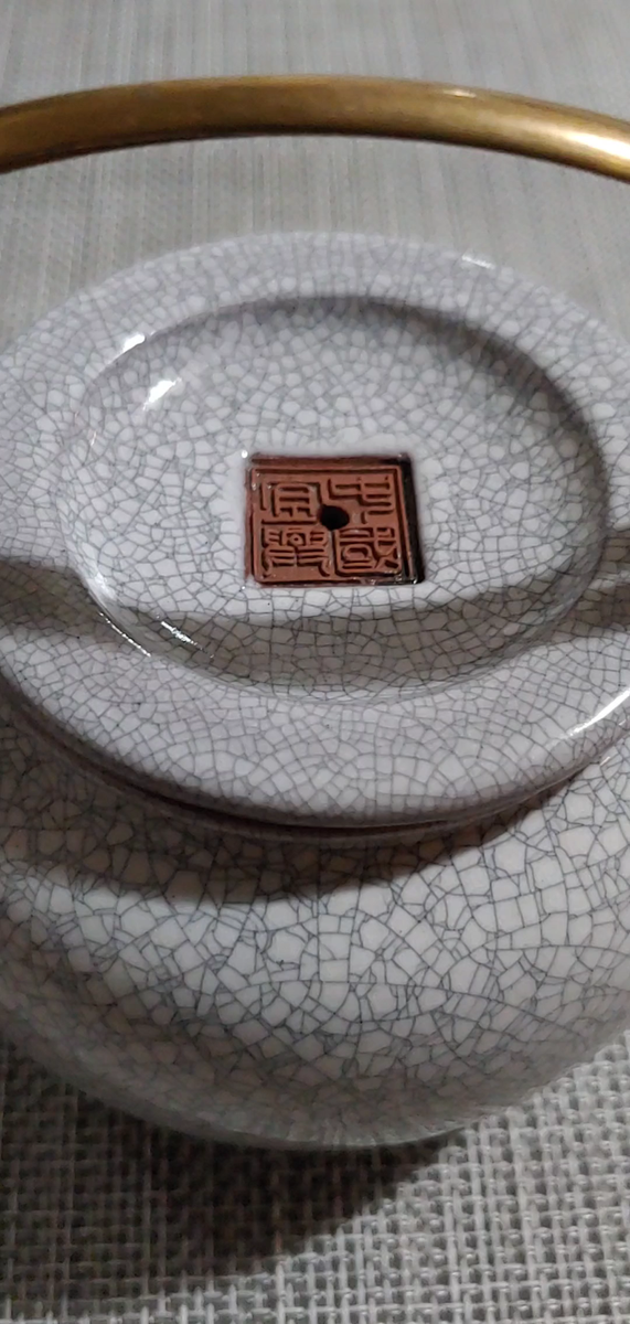 宜兴哥釉紫砂提梁壶茶杯Vintage Group Chinese Yixing Zisha Clay Ge