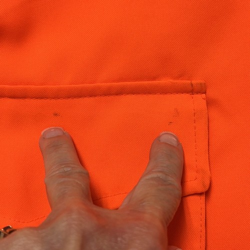 TROPHY CLUB Neon Orange Hunting Vest Bird Game Bag Padded Shoulder Mens LARGE - Picture 17 of 20
