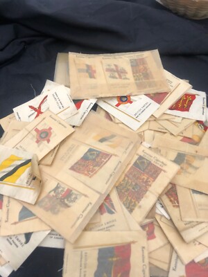 silk flag cigarette cards value Silk cigarette cards x 145, kensitas British empire flags & flags of the  world
