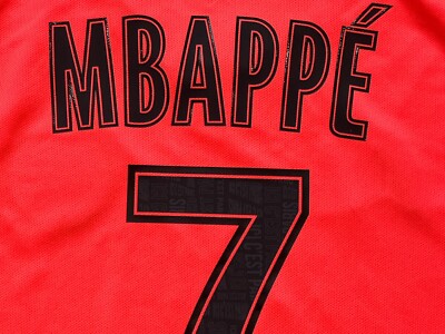2019/20 PSG Away Jersey #7 Mbappe 2XL Jordan Long Sleeve