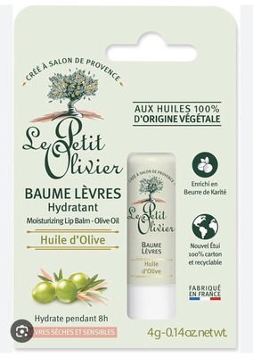 LE PETIT OLIVIER - Baume Lèvres Hydratant - Huile D'Olive - Hydrate Pendant 8h