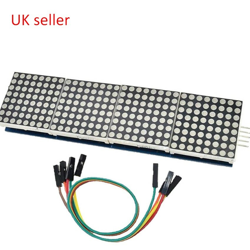 MAX7219 8x32 Red Dot Matrix Display Module KIT - SquareDot MINI 