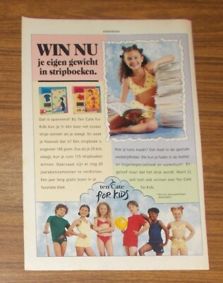 Seltene Werbung vintage TEN CATE Kindermode Big Boy Little Lady Shorts 1996