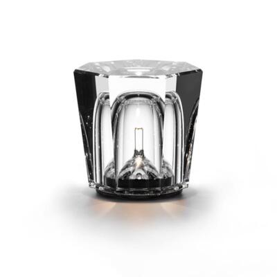 Ambientec Authentic Xtal Crystal Cordless LED Table Lamp Solid