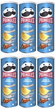 6 PRINGLES SALT VINEGAR Flavor Potato Chips Snacks Crisps Full Tube 165g 5.8oz