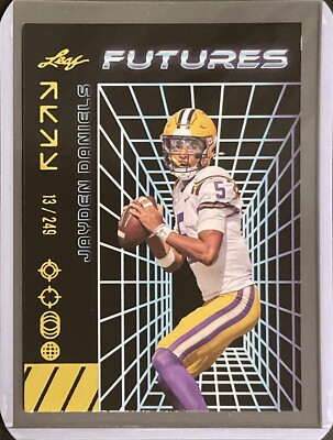 Jayden Daniels - 2024 Leaf Futures - Numbered /249 - Rookie #99