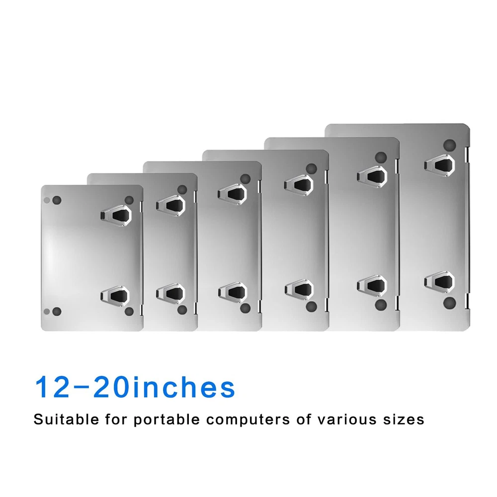 Portable Zinc Alloy Laptop Stand Invisible Ergonomic Riser Mini Desk Holder
