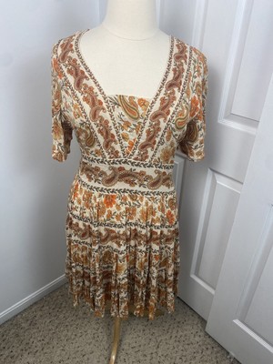 Bila XXL Floral Dress Cottagecore Prairie Bohemian Beachy
