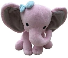 Bedtime Originals Twinkle Toes Pink Elephant Plush Lovey Security Baby Toy