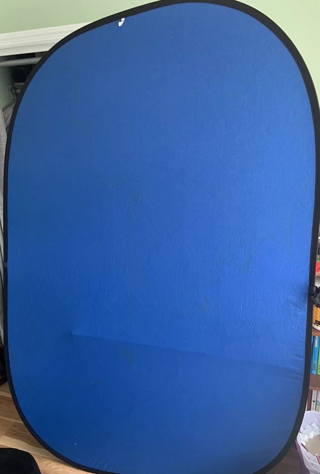 Fondo Impact Super Plegable BGC-CB-57 (Azul Cromo, 5'× 7') Usado - LEER Foto 2 de 4