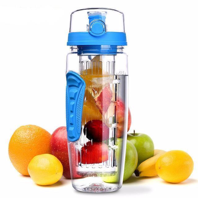 EvoGreen NEW 32oz Fruit Infuser Water Bottle, BPA Free