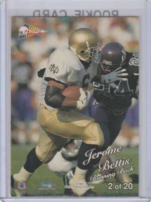 JEROME BETTIS ROOKIE CARD 1993 Pacific PRISM RC Notre Dame