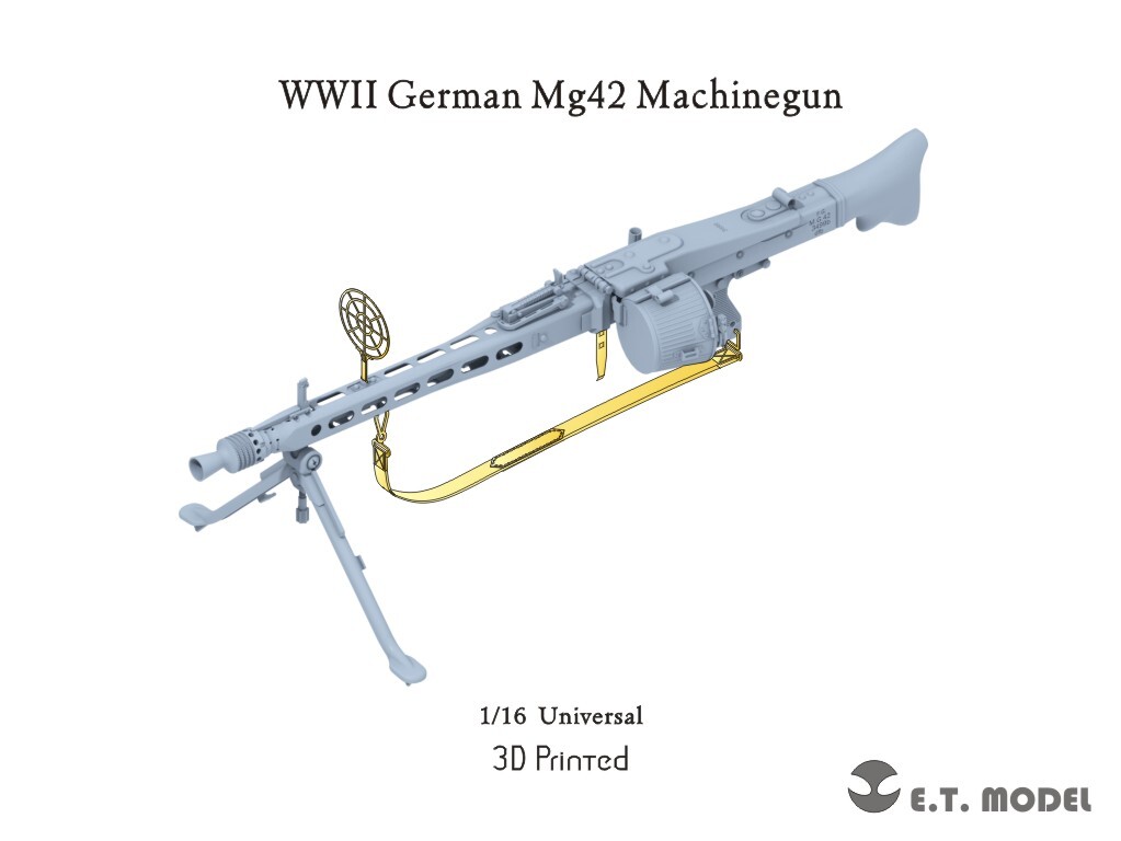 ETmodel 1:16 P16-003 WWII German Mg42 Machinegun(3D Printed