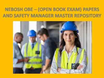 NEBOSH General Certificate OBE My Examples + Subject Audio Guides + Revision USB