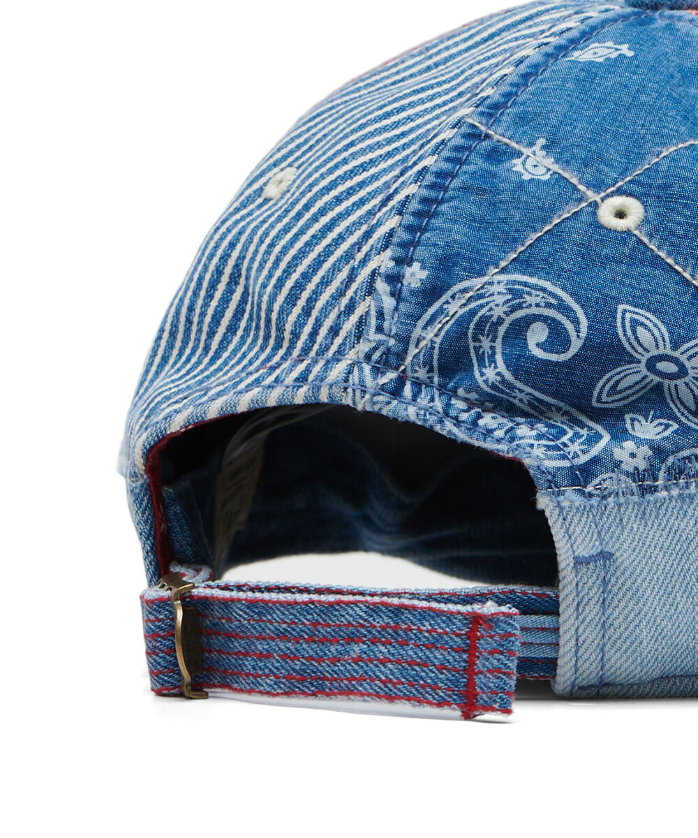 Genuine Polo Ralph Lauren Patch Work Denim Ball Cap Hat