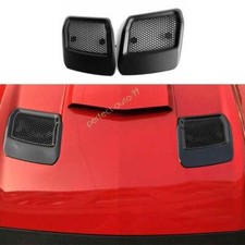 For Ford Mustang 2018-2023 ABS Matte Black Engine Hood Fender Air Outlet Cover