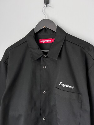 Supreme Margaret Keane Teardrop Work Shirt - Size XL - Black - NEW