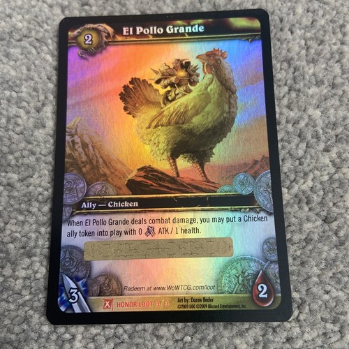 El Pollo Grande World Of Warcraft TCG Fields Of Honor WOW Loot Card eBay