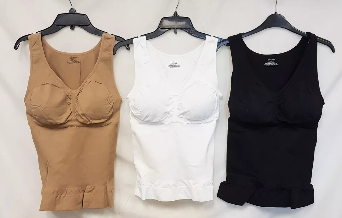 Genie Cami Shaper Small 3 pack White, Nude , Black - Mail Order