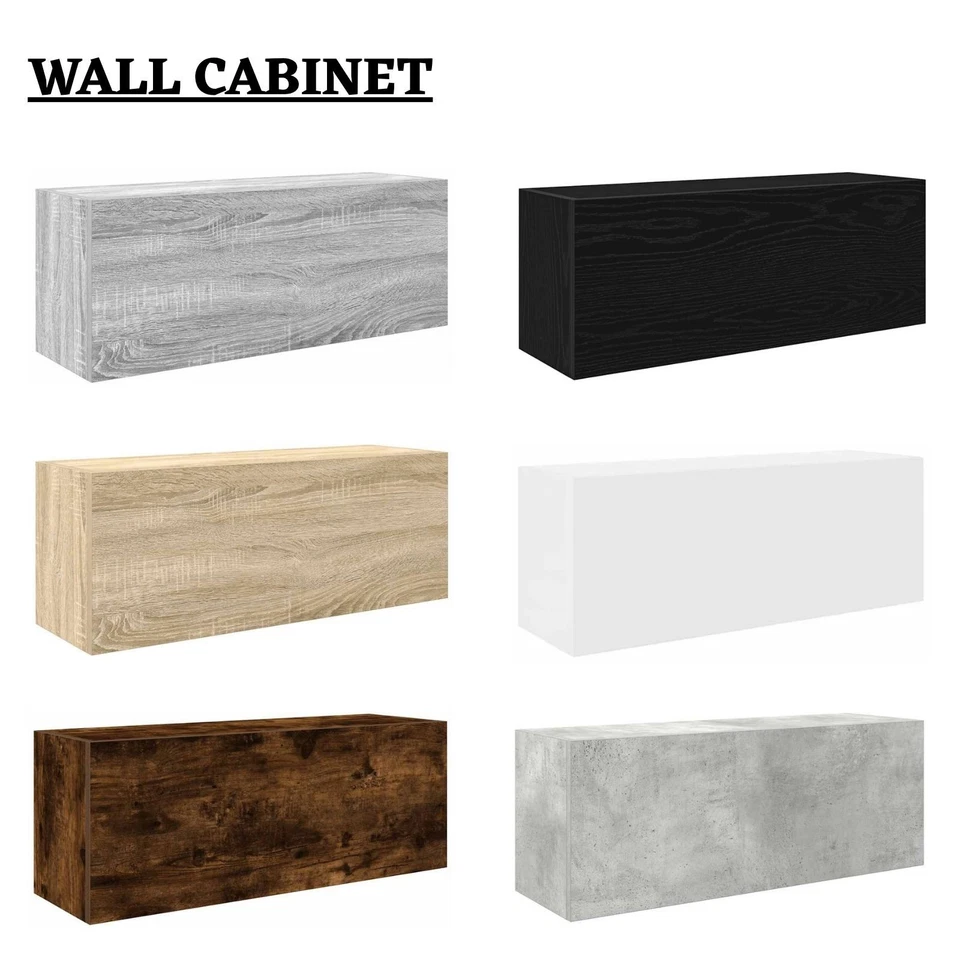Bathroom Wall Cabinet Hanging Wall Storage Cupboard Engineered Wood vidaXL