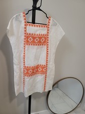 Tory Burch Embroidered Mini Dress Shift Summer Size S