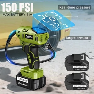 12V Pompe à pneus de voiture portable Air Compresseur AIR Gonflateur Auto 150 PSI HEAVY DUTY