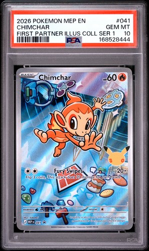 2026 POKEMON FIRST PARTNER ILLUSTRATION COLLECTION PROMO #041 CHIMCHAR PSA 10