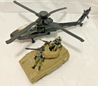 G.I. Joe Sentinel 1 Lot - Helicopter, Tank, Action Figures - Toys "R" Us - READ