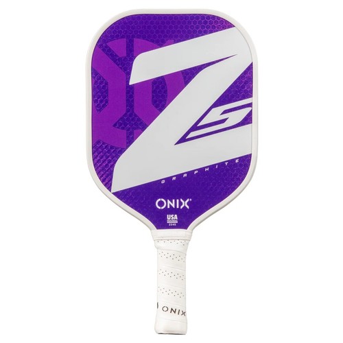 Onix 15.5" Z5 Wide Body Pickleball Paddle - Graphite, Stiff Flex - PURPLE - Afbeelding 1 van 5