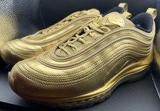 Nike Air Max 97 Metallic Gold Low Top Shoes CT4556-700 Men’s Size 9.5 US NO BOX