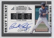 2019 Panini Contenders Draft Picks RPS Ticket Variation Brett Baty #12 Auto 0lm