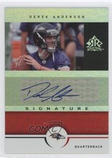 2005 Upper Deck Reflections Signature Derek Anderson #SR-DA Auto 0o9