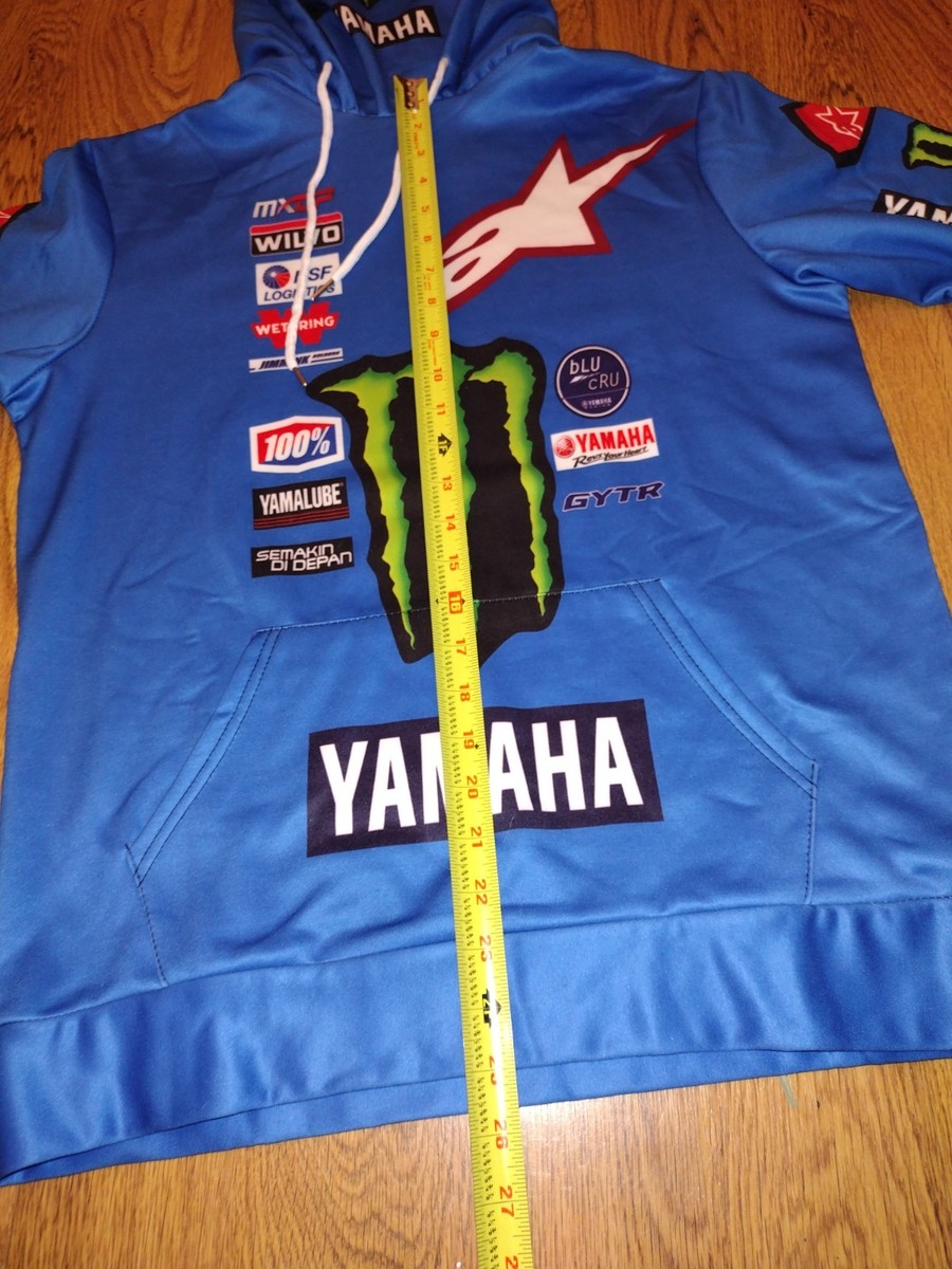 Yamaha Monster Energy Alpine Stars Motocross Hoodie Size S