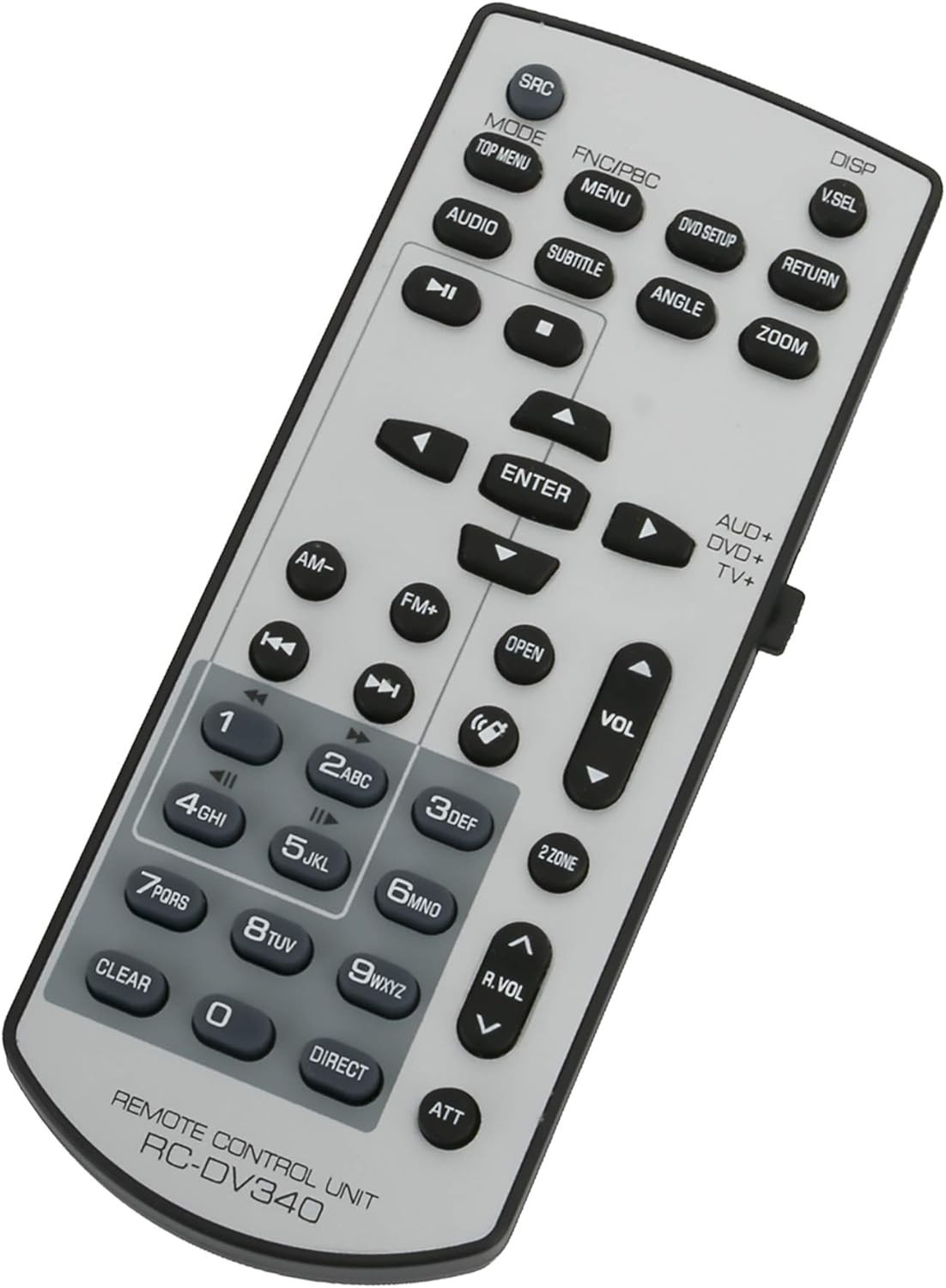 New RC-DV340 Remote Control fits for Kenwood DAX, DDX, DMX, 