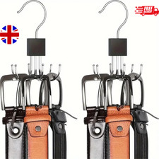 360° Rotating Multi Hook Hanger Belt Tie Bra Bag Scarf Closet Storage Rack