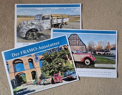 Kalender Framo IFA DKW Tatra P70 Nagetusch 2026