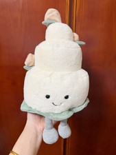 Jellycat Amuseable Fluffy Wedding Cake Plush Doll Gift Kids Toy 11in