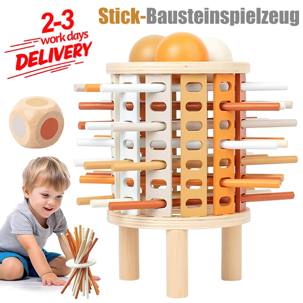 Montessori Spielzeug Pädagogisches Holzbrettspiel für Kinder ab 3 4 5 6 Jahren
