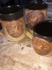 3 Burley Coven Witches Stoneware Drinking Vessels