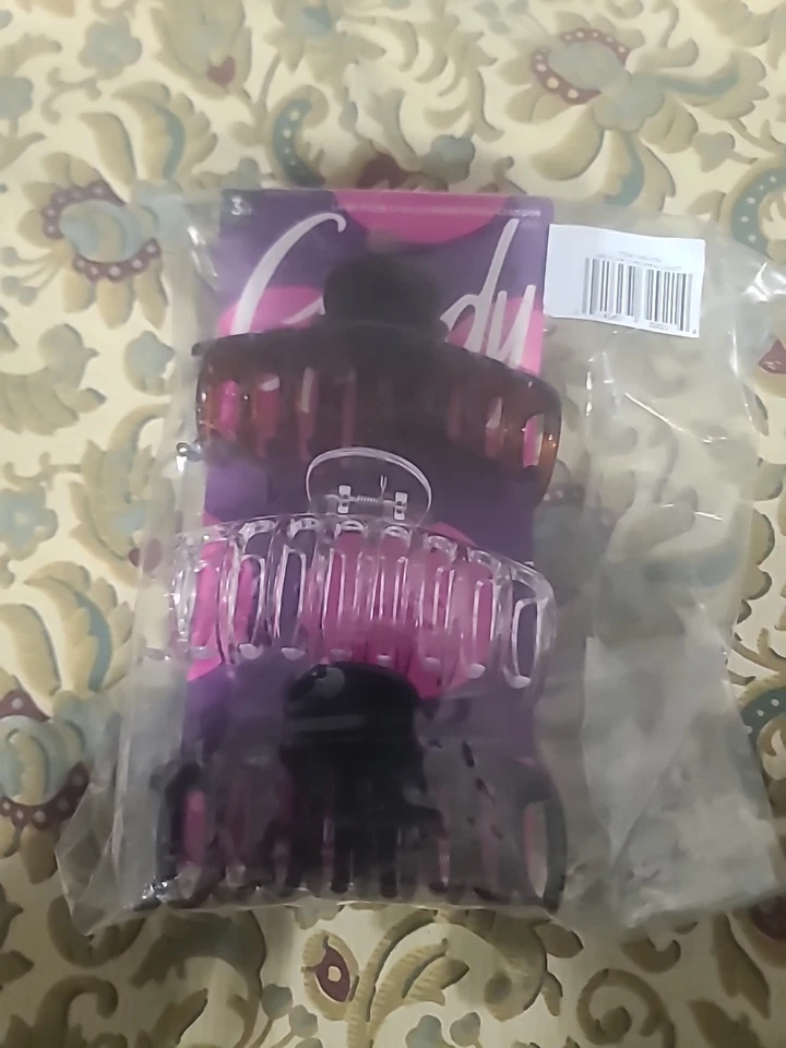 Goody Moda Pinzas para el Cabello 3 Pinzas para Garras de Plástico Nuevas 99/00 (2 Juegos Diferentes-6 en Total) Y3 Foto 3 de 4