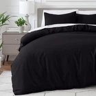 DYED DUVET COVER SET REVERSIBLE COMFORTER QUILT COVER BEDDING SET QUEEN KING US