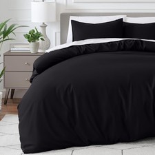 DYED DUVET COVER SET REVERSIBLE COMFORTER QUILT COVER BEDDING SET QUEEN KING US