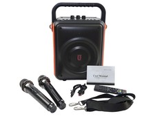 PPMIC JYX-S65 2 WIRELESS MICROPHONES PORTABLE BLUETOOTH SPEAKER KARAOKE MACHINE