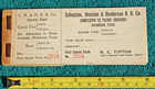 Galveston Houston & Henderson Railroad Dickinson Texas Railway Agent Ticket Stub — photo 3