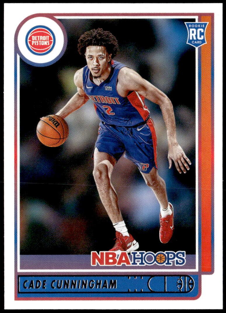 2021-22 Hoops #201 Cade Cunningham Rookie E1