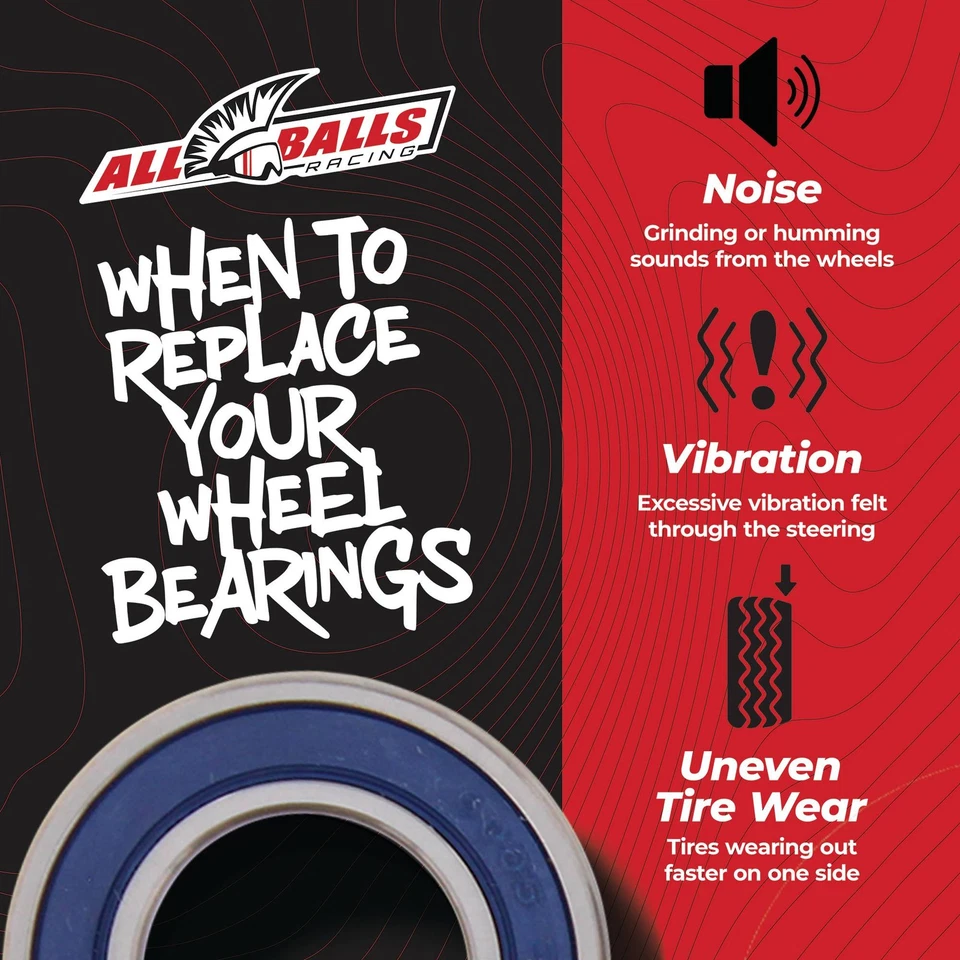 All Balls Rear Wheel Bearing Seal Kit For Yamaha YZ250F 09-12 YZ450F 09-12 Foto 3 de 4