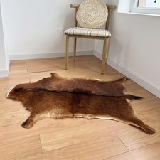 Red Deer Hide Rug Deer Skin Rug Deer Taxidermy Fireplace Deerskin Decor R......