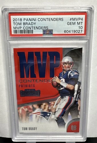 Tom Brady 2018 Panini Contenders - MVP Contenders PSA 10  #MVP-4