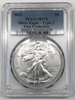 Photo of a 2021 American Silver Eagle from an eBay listing that sold on Jul 22, 2026